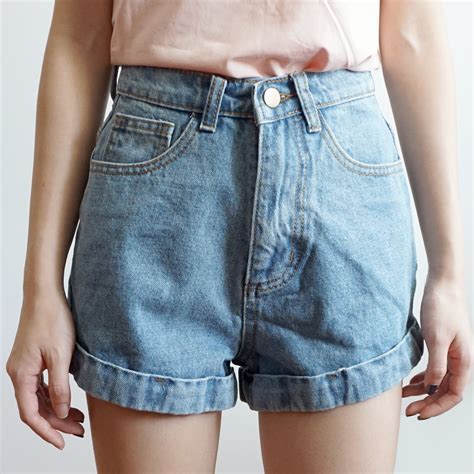 vintage jeansshorts|high waisted denim shorts vintage.